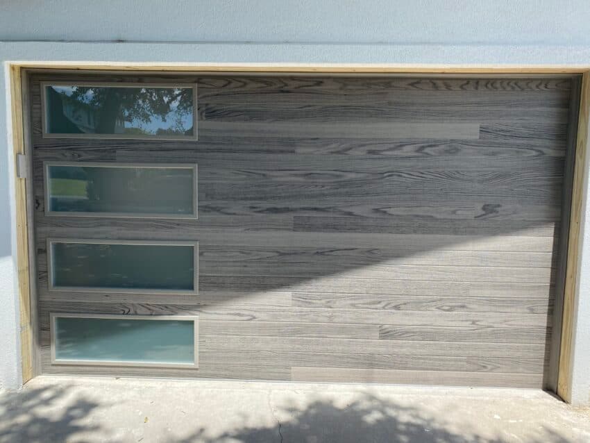 New garage door installation completed by Door Pro Plus in Marble Falls, TX