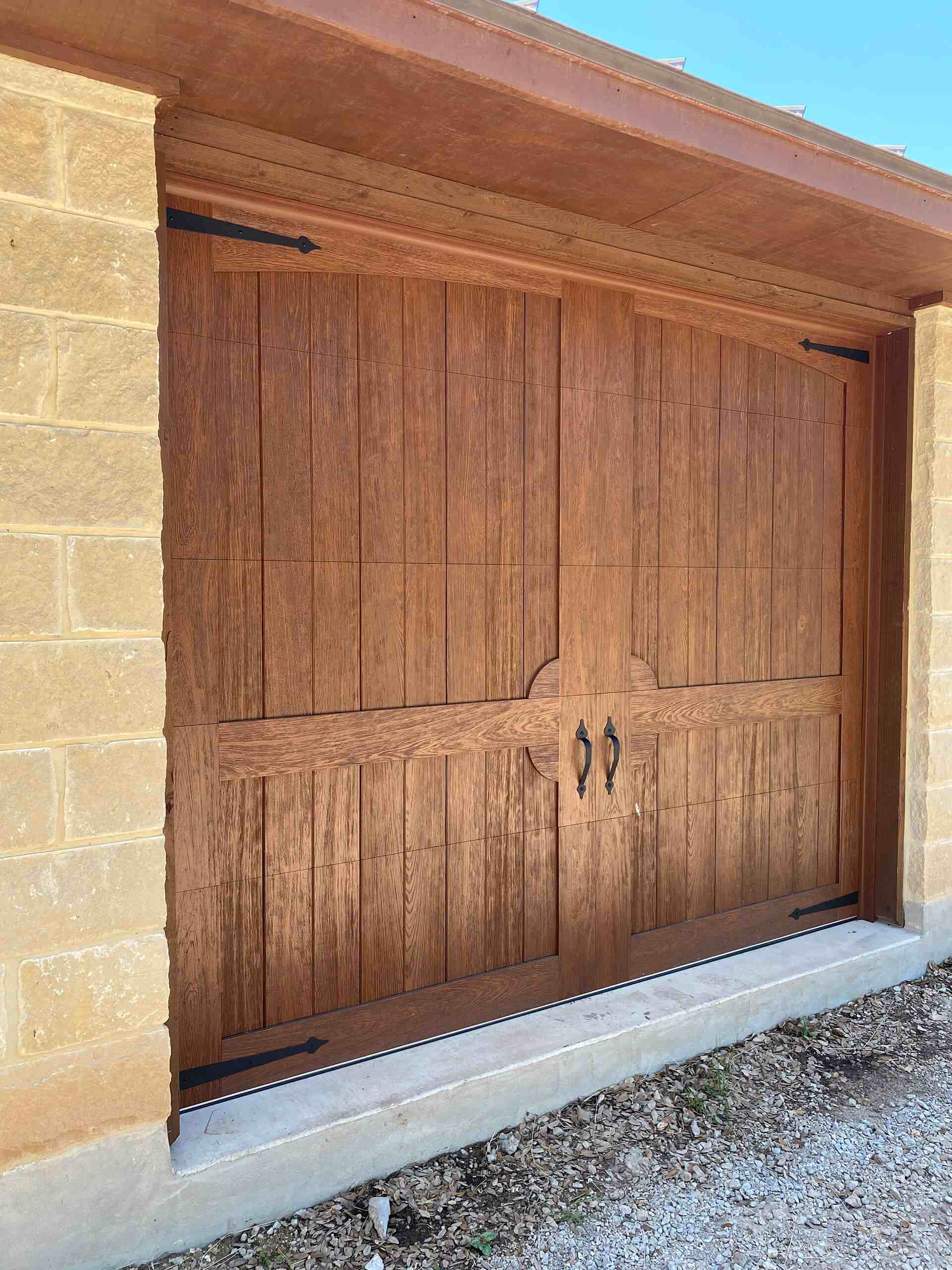 Garage door repair and hardware service completed by Door Pro Plus on a Marble Falls, TX home