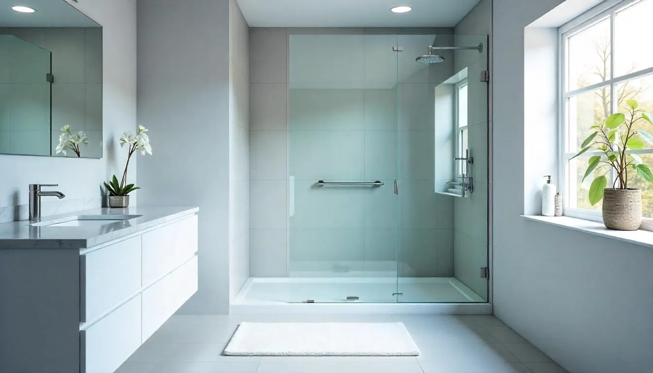 Bathroom with Expert Glass Shower Door Installation